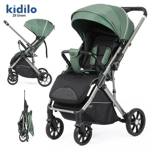 Cochecito de Bebé Multifuncional Kidilo con Asiento Elevado, Cesta para Dormir de Recién Nacido, Puede Sentarse y Acostarse para Niños - Product Image 3