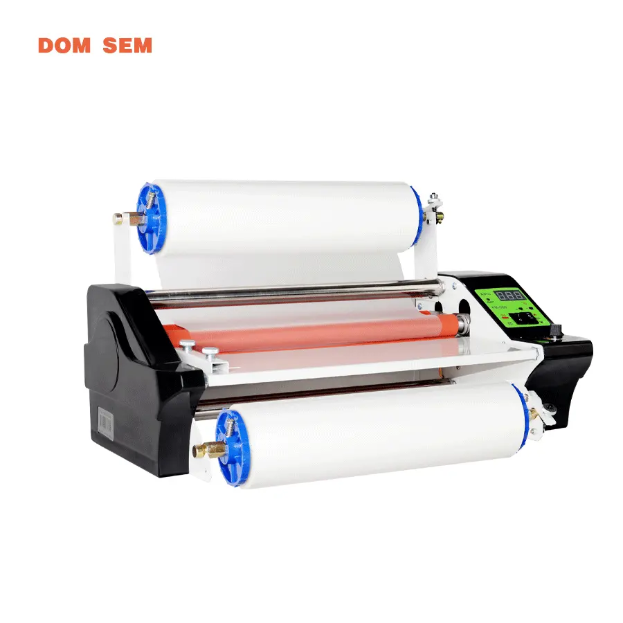 DOMSEM uv dtf film sticker roll to roll cold 30cm laminatrice formato A3 plastificatrice completamente automatica