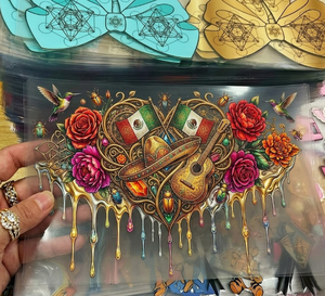 Película de Transferencia Personalizada, Impermeable, Lavable y Resistente a los Rayos UV para Vasos de Metal y Vidrio - Impresión por Transferencia de Calor (Tamaños Personalizados de 16oz/20oz/24oz/40oz) - Product Image 2