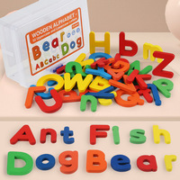 Mots d'orthographe en gros bébé jouets en bois apprentissage de l'anglais enfants jouet éducatif populaire Alphabet Puzzle jouet