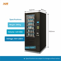 Distributeur automatique de nourriture congelée XY, fin et compact, pour glaces et fruits de mer, fabriqué en Chine, avec écran tactile de 8 pouces