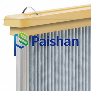 Cartouche filtrante plissée <span class=keywords><strong>de</strong></span> style panneau <span class=keywords><strong>de</strong></span> remplacement pour <span class=keywords><strong>extracteur</strong></span> <span class=keywords><strong>de</strong></span> fumée laser Trumpf, membrane PTFE en polyester avec embouts en PU - Product Image 3
