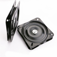 Support de platine tournante en acier robuste de 6,5 pouces, plaque pivotante à 360°, usage scolaire, salle à manger/cuisine, design moderne, épaisseur 2,0 mm