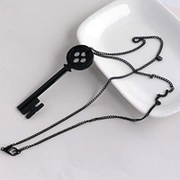 Collier à boutons en plastique et ensemble de pinces à cheveux libellule avec pierre verte, accessoires de déguisement pour adultes unisexe, pour Halloween et cosplay