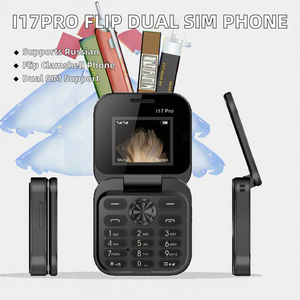 Telefono Economico di Alta Qualità I17Pro Dual Sim a Conchiglia con Schermo da 1,77 Pollici e Tastiera in Spagnolo e Francese - Product Image 3