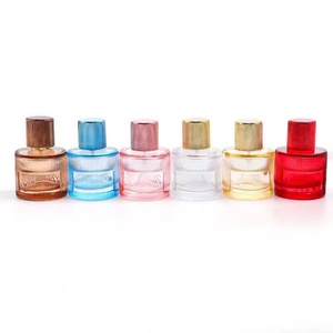 Rociador de bomba de 30ml en stock, botella de spray de vidrio rellenable portátil vacía de Perfume de gama alta para cosméticos, Perfume de vidrio Rosa cuadrado - Product Image 2