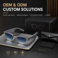 Lunettes de soleil intelligentes 5.0 avec double caméra, haut-parleurs stéréo, musique, appels, charge rapide Type-C, légères, pour l'extérieur