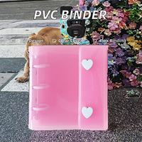 A8 dompet Binder uang Mini grosir tempat File buku catatan jurnal daun longgar perencana Binder anggaran 3 cincin Binder Pvc Mini