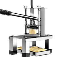 Draagbare commerciële aardappel-frites snijmachine, verticale frietsnijder, multifunctionele handmatige groente- en fruitsnijder