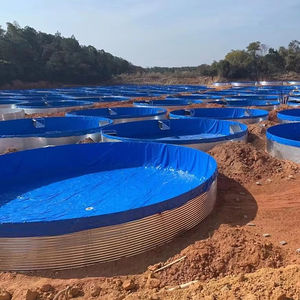 Tanque de Cultivo de Peces de Lona de PVC de Alta Densidad, Fabricado en China, Tanque de Cultivo de Peces Circular Móvil de Lámina Galvanizada - Product Image 1