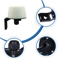 Lámpara de Calle Ajustable para Exteriores CNRIYA con Fotocontrol Electrónico, Interruptor Inductivo, Sensor Día/Noche, LED Disponible, IP54/IP44