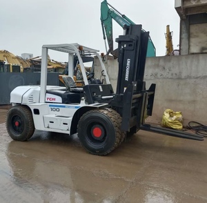 Chariot élévateur d'occasion TCM100, mini chariot élévateur, importation d'origine du Japon, hauteur de levage élevée, chariot élévateur tout-terrain à moteur à combustion interne, certifié CE - Product Image 6