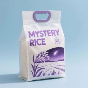 Customized Logo Gravure Printed Food Grade PE 1kg 2kg 5kg 10kg Square Bottom Zipper Top Moisture Proof Rice <b>Packaging</b> <b>Bags</b> - Product Image 3
