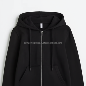 Sweat à capuche zippé brodé sur mesure au meilleur prix pour femmes et hommes 100% coton, nouveau design écologique, col à capuche grande taille - Product Image 1