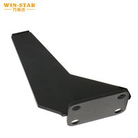 Pieds de canapé-lit en métal noir renforcés WINSTAR, 130 mm, pour salon