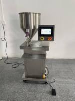 Machine de remplissage semi-automatique à piston en acier inoxydable pour crème visage, lotion corporelle et produits à haute viscosité, 5 ml à 5000 ml, en verre