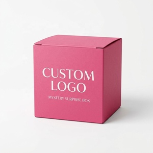 Caja de Regalo <span class=keywords><strong>Sorpresa</strong></span> de Cartón Rosa Impresa Personalizada, Caja de Embalaje Plegable de Lujo, Contenedor de Almacenamiento de Juguetes con Logotipo Personalizado - Product Image 1