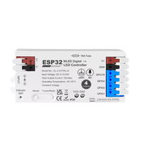 Contrôleur WLED ESP32 pour bande LED adressable avec 4 sorties, fusible 15A, relais, détection de son dynamique et circuit intégré de décalage de niveau pour Ws2811 Ws2815