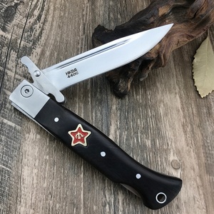 Navaja de Bolsillo Rusa de Alta Calidad OEM, Hoja 440C, Funda de Cuero, Plegable, para Exteriores, EDC, Camping, Caza, Multiusos - Product Image 3