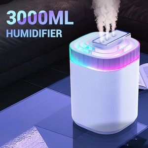 Humidificateur en plastique créatif de grande capacité 3L, nouveau, silencieux, USB, pour la maison, la chambre, le dortoir, l'hôtel, diffuseur d'arômes - Product Image 1