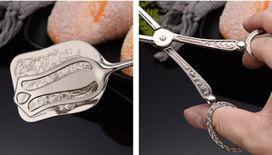 European Style Royal Retro Multi Purpose <strong>Fruit</strong> Salad <strong>Tongs</strong> Buffet Clip Metal Snack Bread Cake Clip Food <strong>Tongs</strong> - Product Image 6