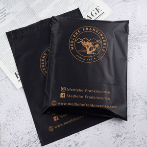 Big Hot Noir Étanche Personnalisé Poly Sacs d'Expédition Double Face avec Logo Imprimé - Product Image 6