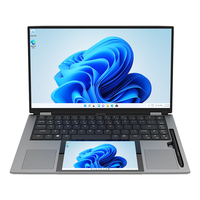 Ordinateur portable N150 à double écran 15,6 pouces avec écran étendu de 7 pouces, ordinateur portable professionnel neuf, ordinateur portable pour le bureau