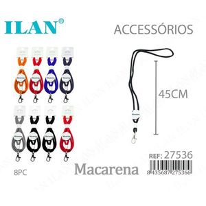 Laccetto da collo Ilan Macarena 45 cm, accessorio per porta badge e portachiavi - Product Image 3