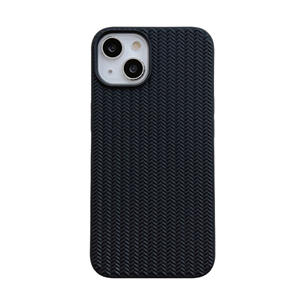 Coque en TPU ultra mince à motif de tissage noir et blanc pour <span class=keywords><strong>iPhone</strong></span> 16 15 14 13 <span class=keywords><strong>12</strong></span> Pro Plus Design classique - Product Image 4