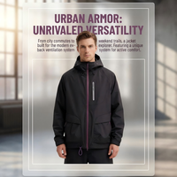 Veste d'extérieur légère, imperméable, respirante, à capuche, avec fermeture éclair, coupe-vent, unisexe, toutes saisons, 3D
