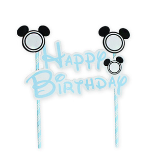 Joinhot Mickey Cake <b>Toppers</b> Digital Print Reusable <b>Birthday</b> Party Decorations For Children - Product Image 2