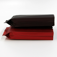 Sachets d'emballage réutilisables en aluminium avec fermeture à lien métallique, 100g, 8oz, 12oz, pour thé, détergent, café, avec soufflet latéral en plastique PET