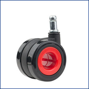 2.5IN Móveis Rodízio Roda Elegante PU Rodas Com Parafuso 11*22MM Cadeira Roda Freio/Tipo Giratório - Product Image 5