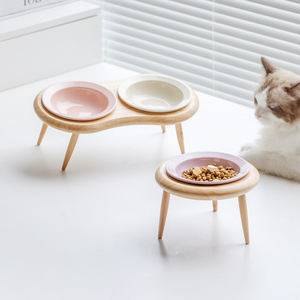 Tigelas De Alimentação De Cão De Cerâmica Tigela De Cão De Cerâmica Com Suporte <span class=keywords><strong>Pet</strong></span> Food Tigela De Alimentação De Água - Product Image 1