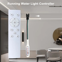 Contrôleur de bande LED à pixels pour course de chevaux DC12-24, panneau tactile sans fil RF pour bande lumineuse à effet d'eau courante WS2811