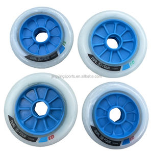 สเก็ตอินไลน์สปีดสำหรับกีฬากลางแจ้ง110มม. ล้อแข็งสองชั้น84A/86A + 64A - Product Image 5