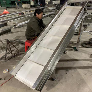 Pvc bant konveyör yeni tasarım soğutma tünel düz Pvc bant konveyör sistemi için toptan - Product Image 5