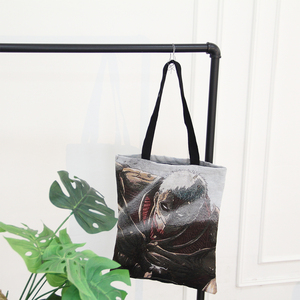 Sac fourre-tout personnalisé avec illustration <span class=keywords><strong>manga</strong></span>, personnage d'anime, <span class=keywords><strong>tapisserie</strong></span>, sac de shopping écologique réutilisable en jacquard - Product Image 2