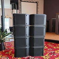 T208 kotak Speaker pasif dua sistem suara Audio, Speaker Array garis Audio profesional luar ruangan
