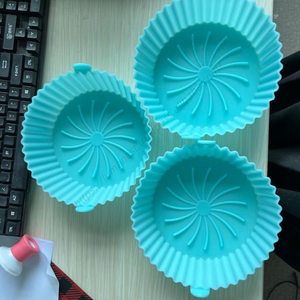 Venta al por mayor: Bandeja de silicona reutilizable para freidora de aire, apta para alimentos, fácil de limpiar - Product Image 5