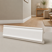Plinthe Moderne Blanche en PS Banruo pour la Décoration Murale et de Sol des Villas et Hôtels - Écologique et Durable