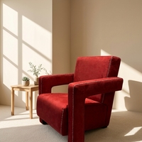 Fauteuil d'appoint moderne en tissu, vente directe usine, OEM/ODM, idéal pour salon, chambre, appartement, usage domestique