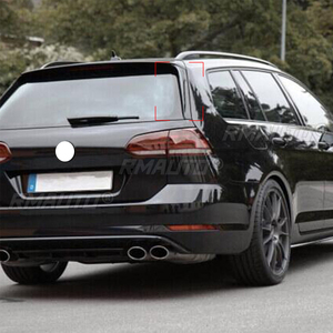 2 pièces Aileron latéral de fenêtre arrière noir brillant pour Volkswagen Golf 7 MK7 Variant Wagen 2014-2017 Accessoires de voiture - Product Image 6
