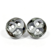 Réflecteur LED personnalisé à 3 trous en alliage d'aluminium usiné CNC avec revêtement sous vide et conception optique