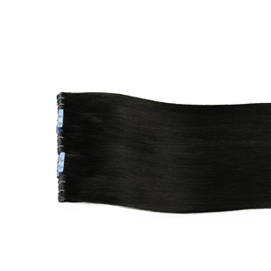 Nouvelle technologie injectée, couleur naturelle, extensions de cheveux invisibles extra longues, cuticules alignées, cheveux vierges Remy, 22 pouces, fabrication à la machine - Product Image 1