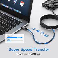 Câble USB C UNIEAN à angle droit 90 degrés, câble de charge rapide USB A vers Type C