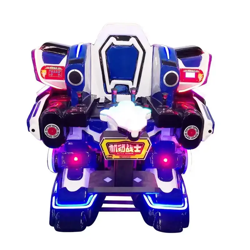 Parc d'attractions Tour de luxe sur batterie électrique Marche Robot manèges jouet voiture roi bataille pour enfants et adultes