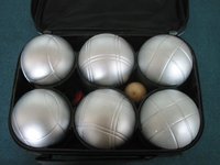 YumuQ 73MM 32MM Metal 4 Team Bocce Ball Set Bocce French Jeu De Boules De Pétanque avec étui de transport