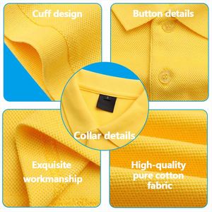 Chemises de travail en coton avec broderie de logo, pour serveurs de restaurant, uniformes promotionnels pour hommes, chemises polo - Product Image 3