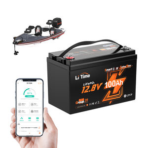 LiTime LiFePo4 <span class=keywords><strong>12</strong></span> 볼트 <span class=keywords><strong>100Ah</strong></span> TM 리튬 이온 태양 전지 저장 시스템 저온차단 보호 배터리 (블루투스 포함) - Product Image 3